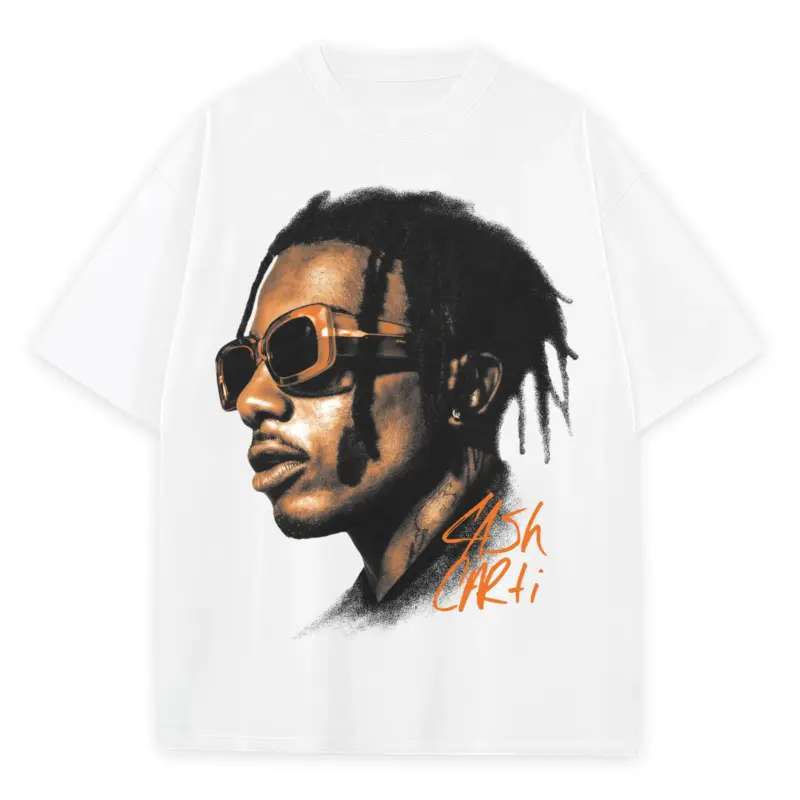 Starfish Orange x Playboi Carti 'Sunglasses' Heavyweight Tee - White