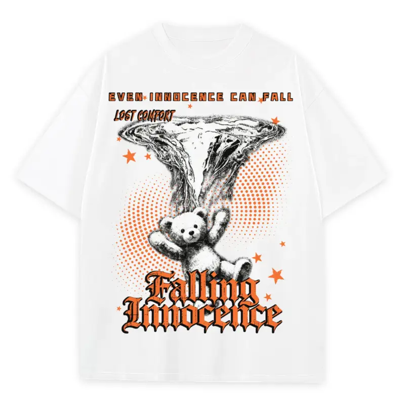 Starfish Orange x Falling Innocence Heavyweight Tee - White