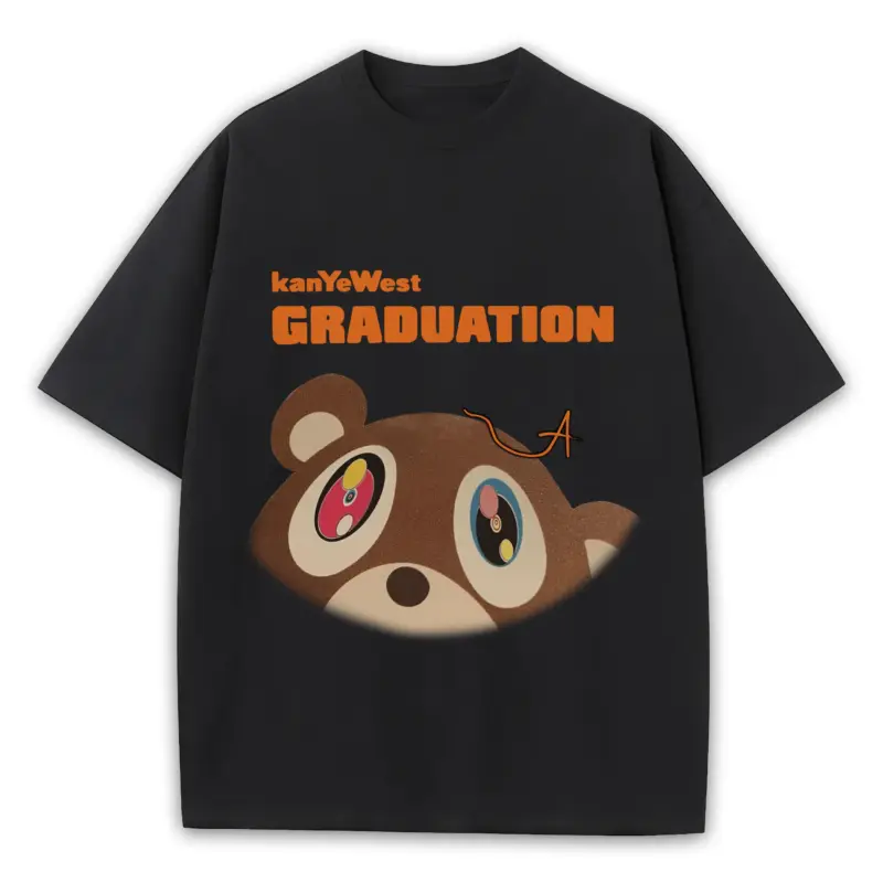 Starfish Orange x Kanye West 'Graduation Head' Heavyweight Tee - Black