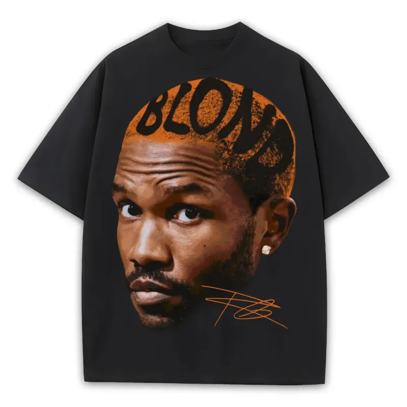 Starfish Orange x Frank Ocean 'Blond Hair' Heavyweight Tee - Black