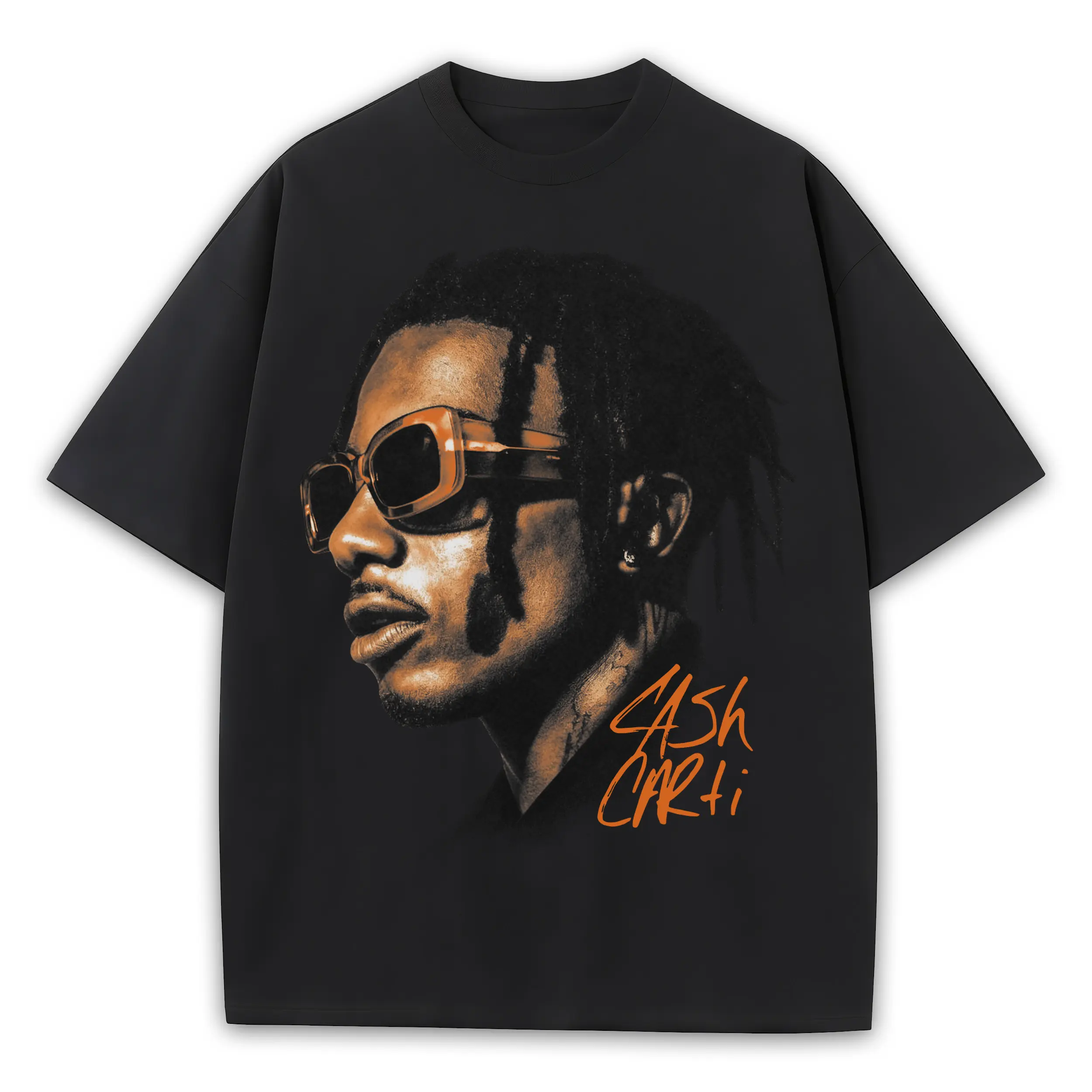 Starfish Orange x Playboi Carti 'Sunglasses' Heavyweight Tee - Black