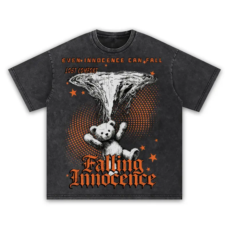 Starfish Orange x Falling Innocence Vintage Acid Wash Tee