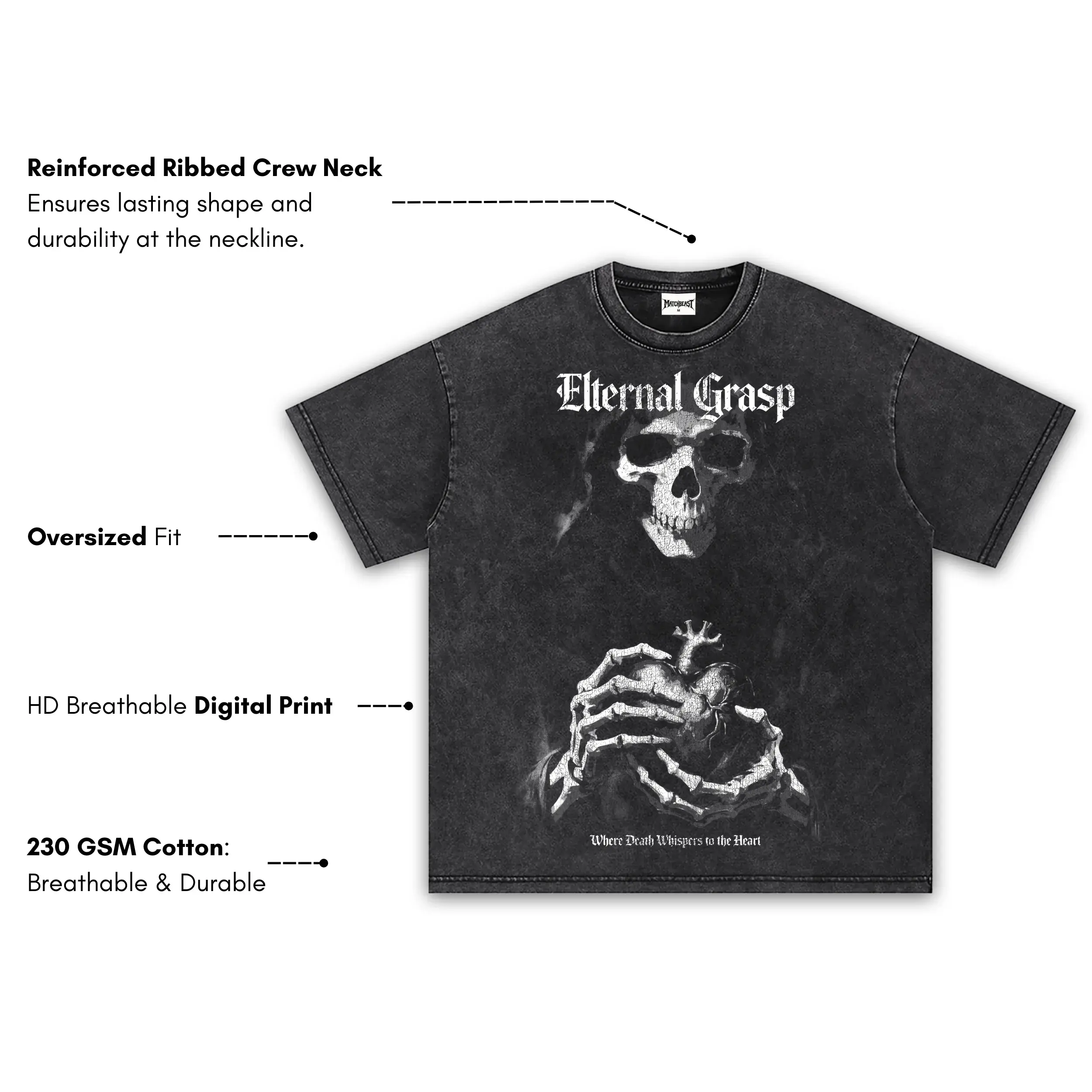 Where Death Whispers To The Heart Vintage Wash Collection - Image 4