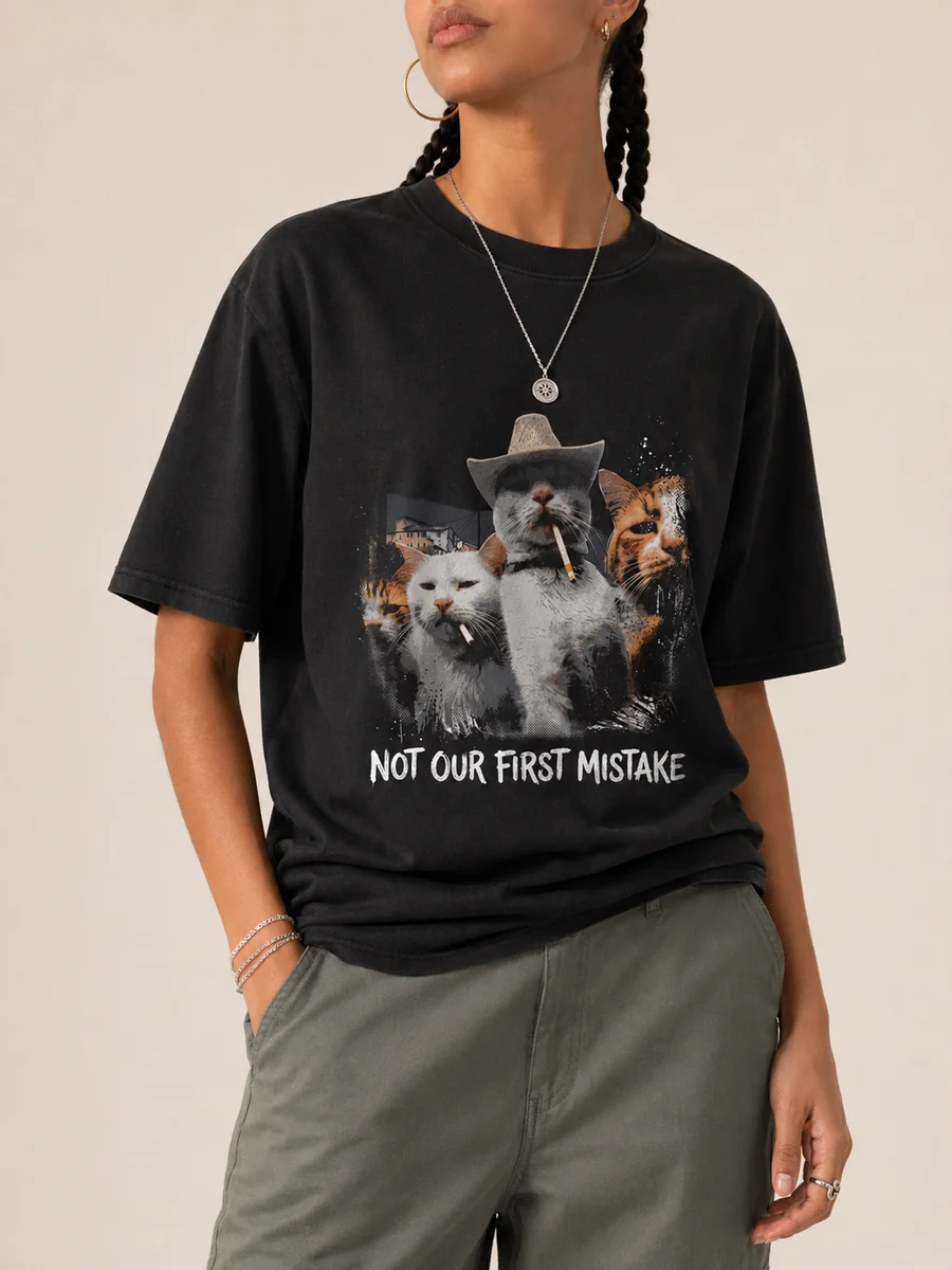 Not our first mistake cotton loose fit t shirt 2 black.webp