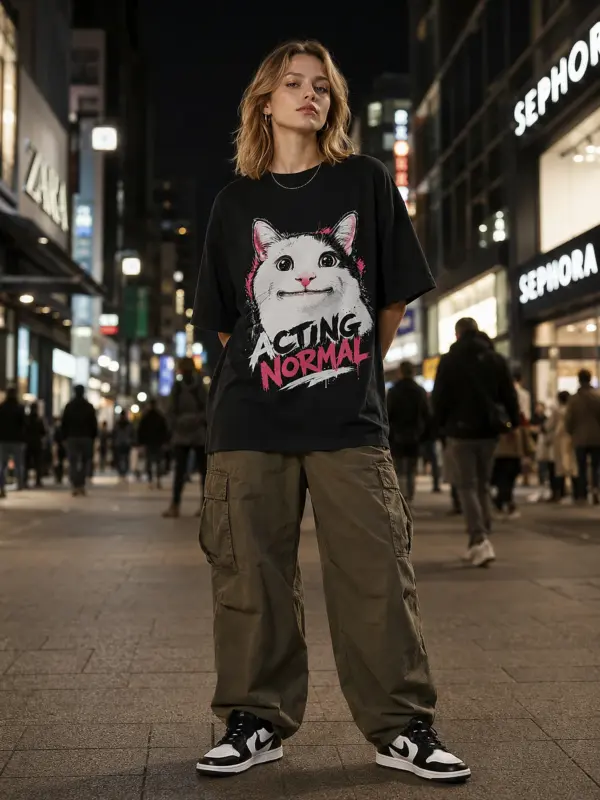 Acting normal oversize tee details 6.webp