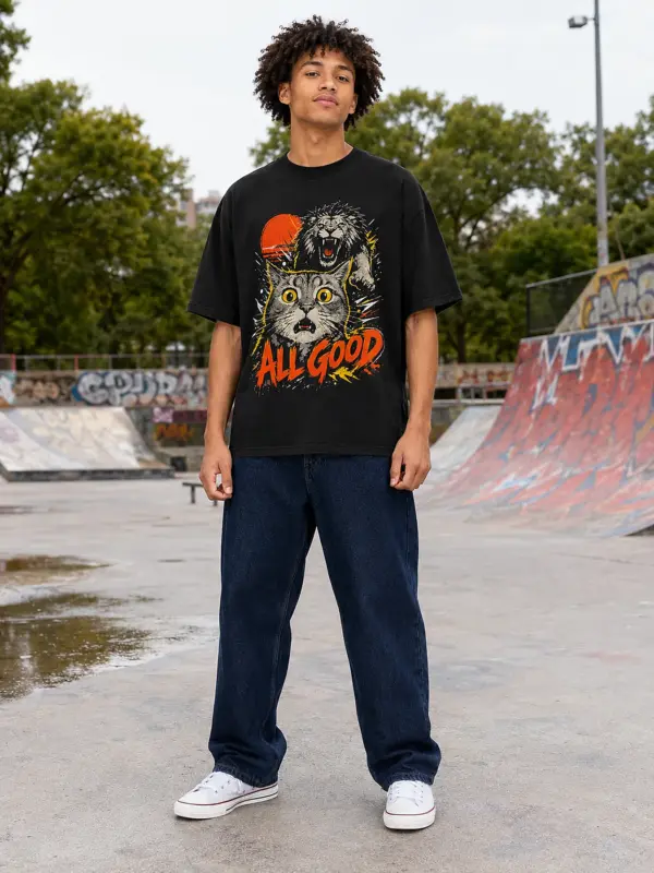 All good oversize tee model 1