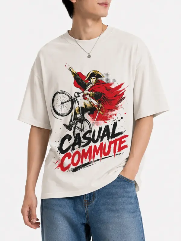 Casual commute oversize tee details 2.webp