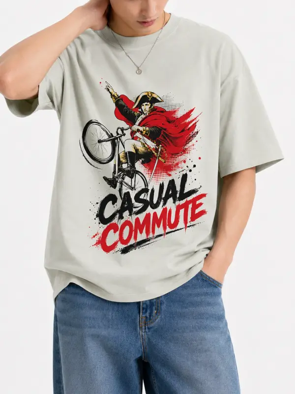 Casual commute oversize tee details 4.webp