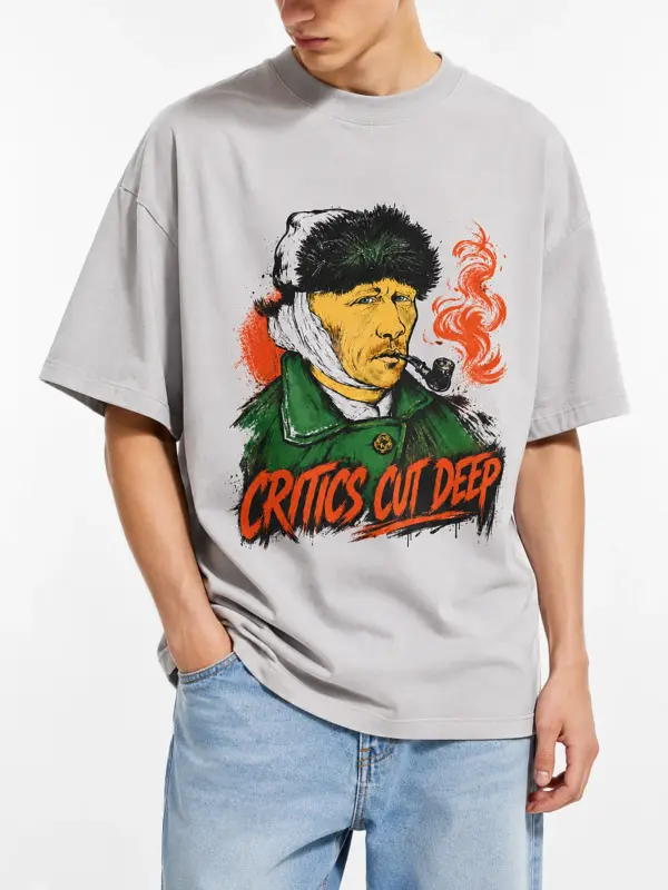 Critics cut deep oversize tee details 2.webp