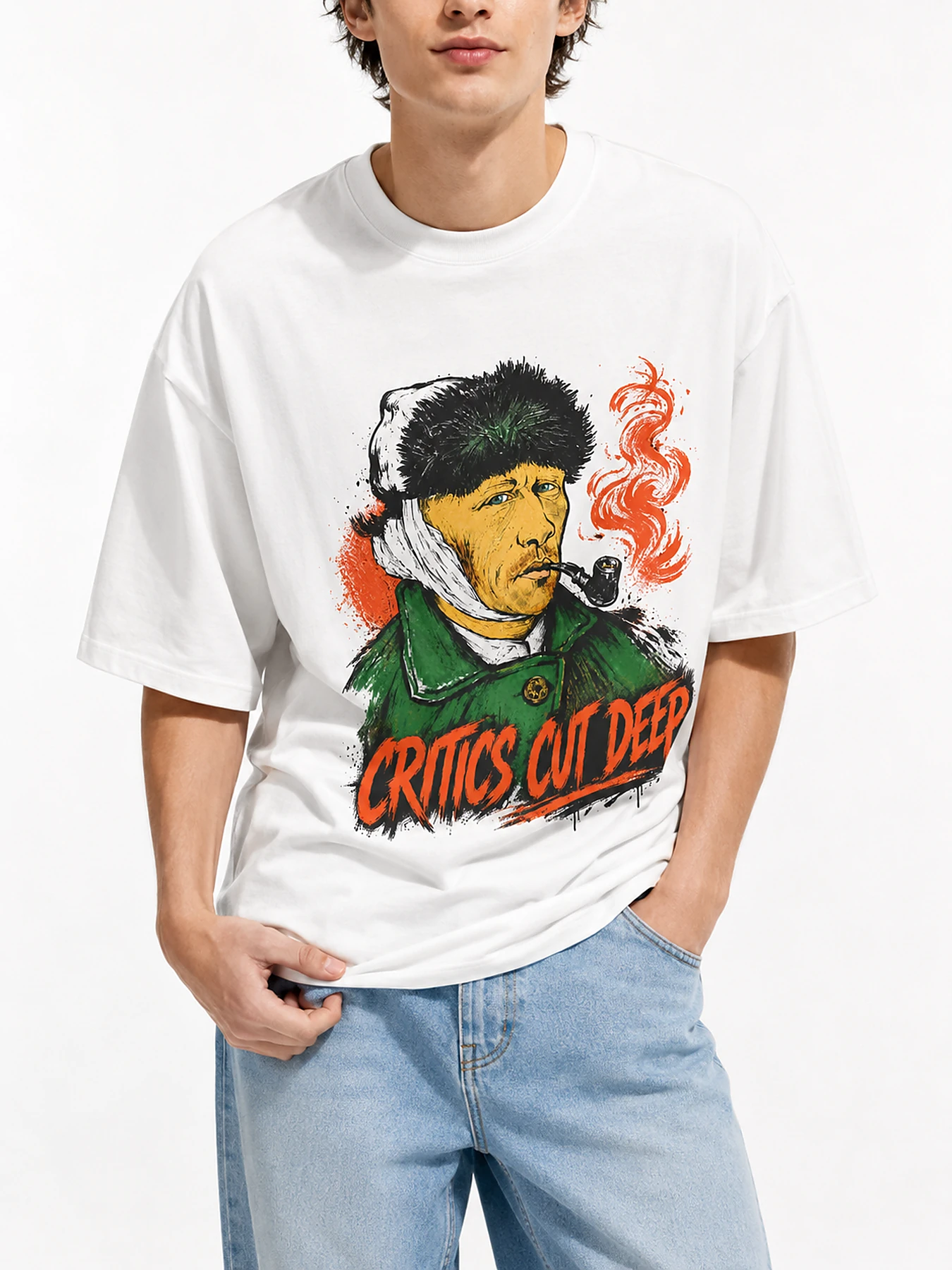 Critics cut deep oversize tee details 3.webp