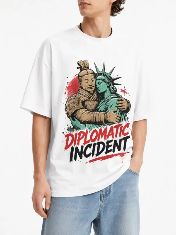Diplomatic incident oversize tee details 2.webp