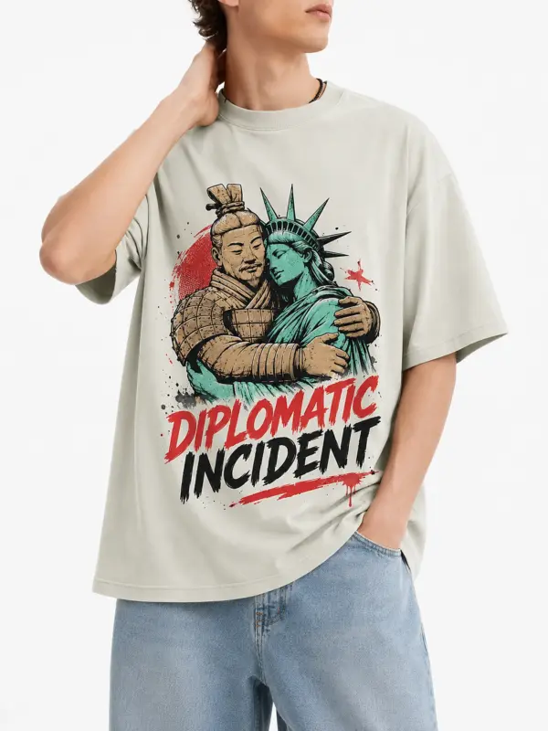 Diplomatic incident oversize tee details 4.webp