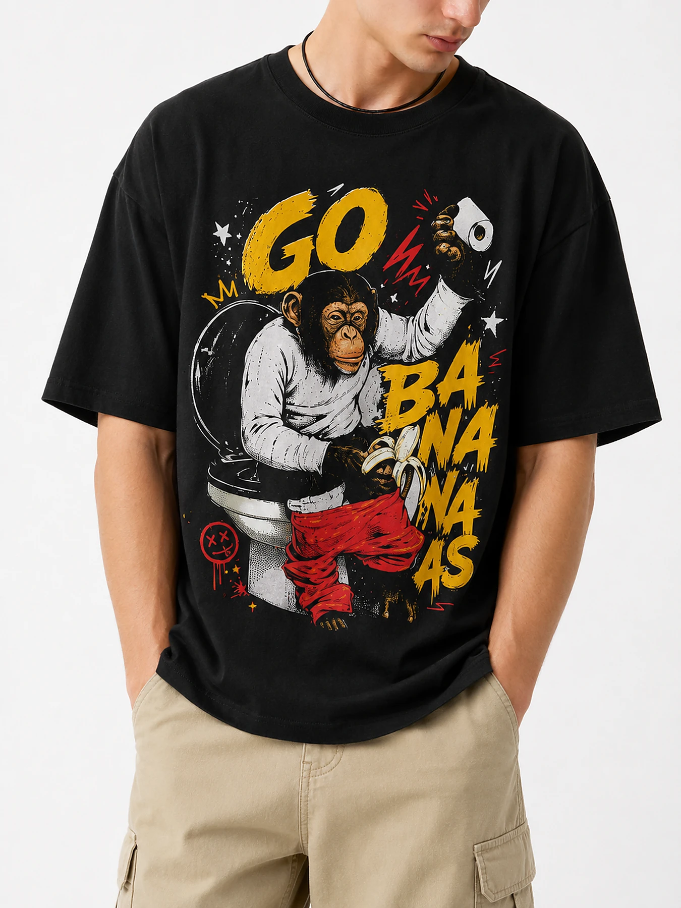 Go bananas oversize tee details 2.webp
