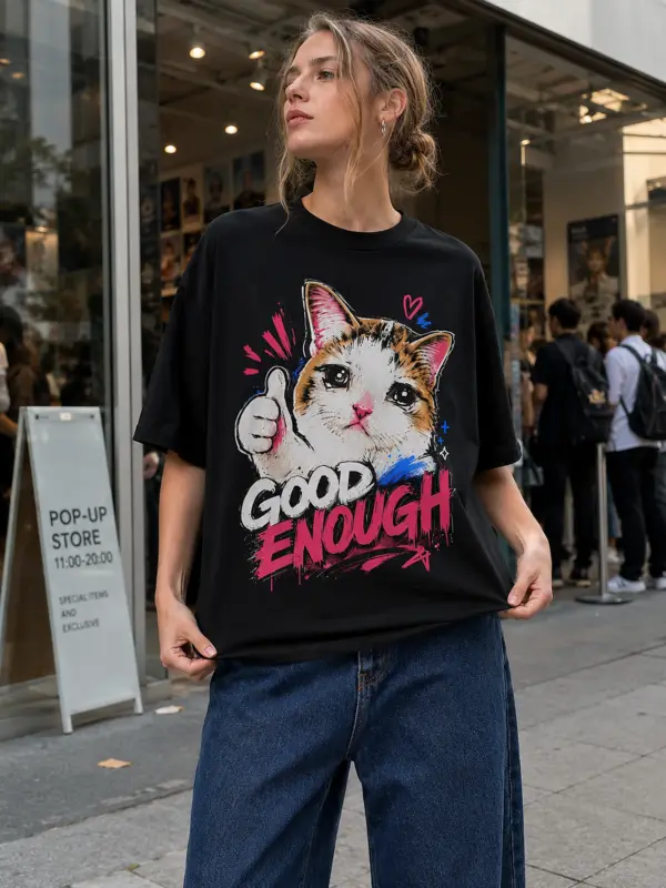 Good enough oversize tee model 1.webp
