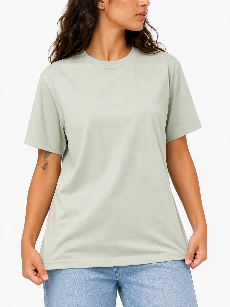 Heavyweight combed cotton oversized streetwear blank t shirt 010.webp