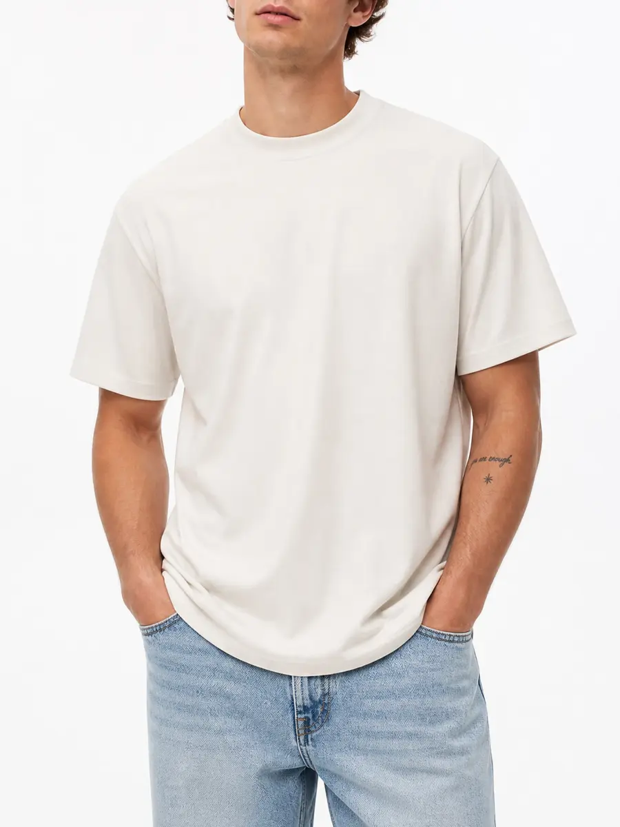 Heavyweight combed cotton oversized streetwear blank t shirt 04.webp