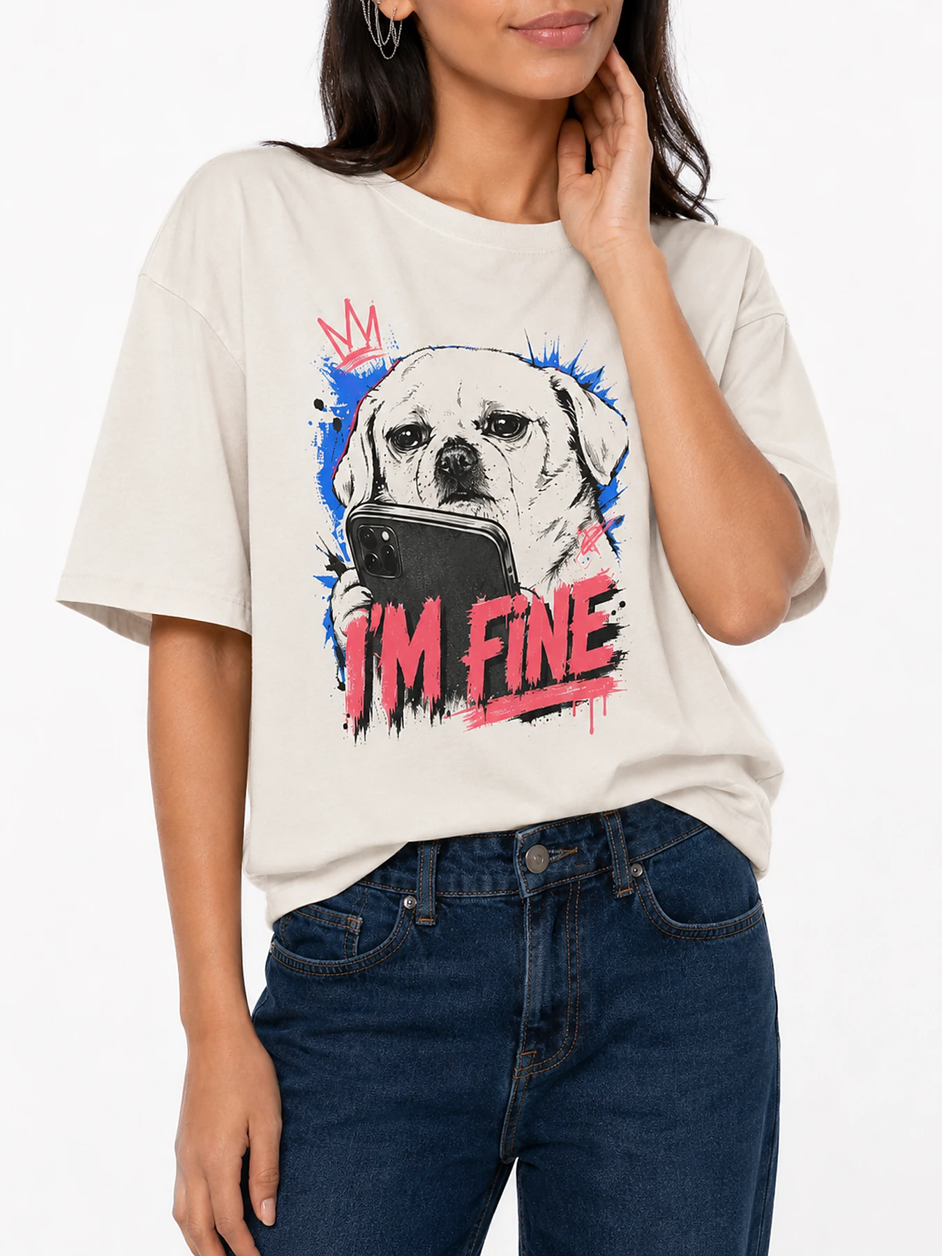 I am fine oversize tee details 3.webp