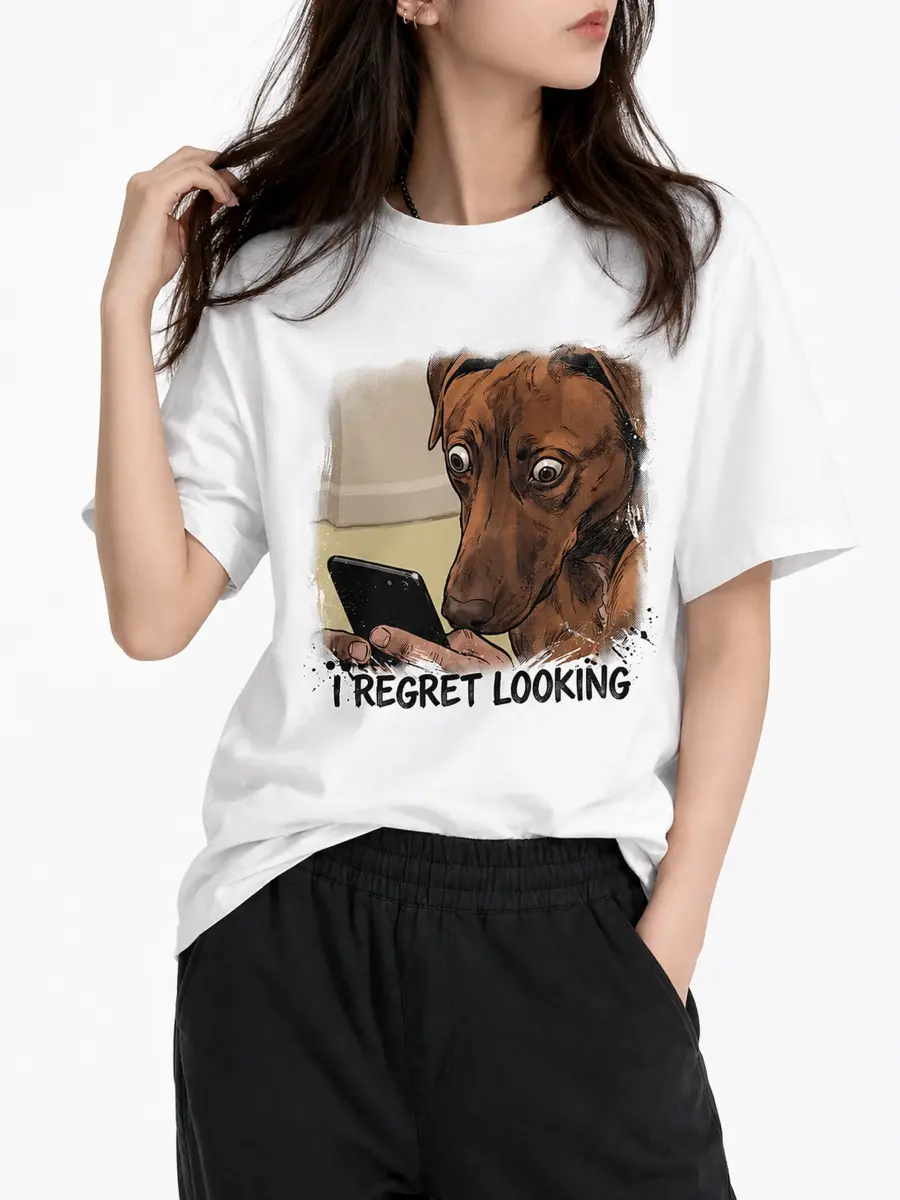 I regret looking premium combed cotton loose fit t shirt details 5.webp