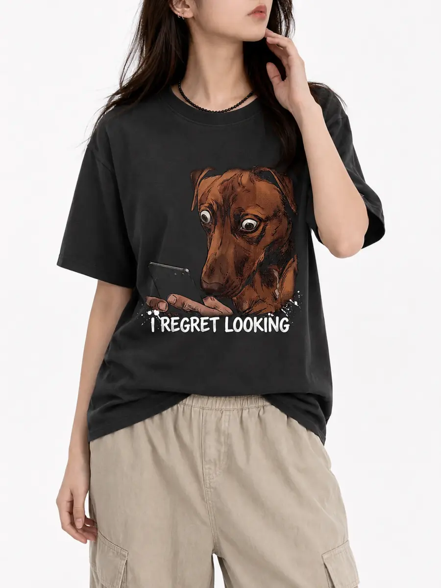 I regret looking premium combed cotton loose fit t shirt details 6.webp