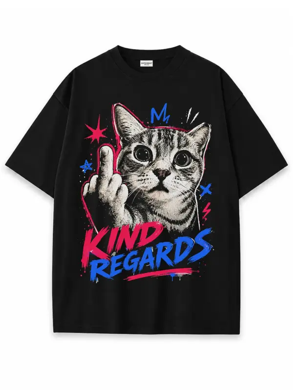 Kind regards oversize tee 2 black.webp