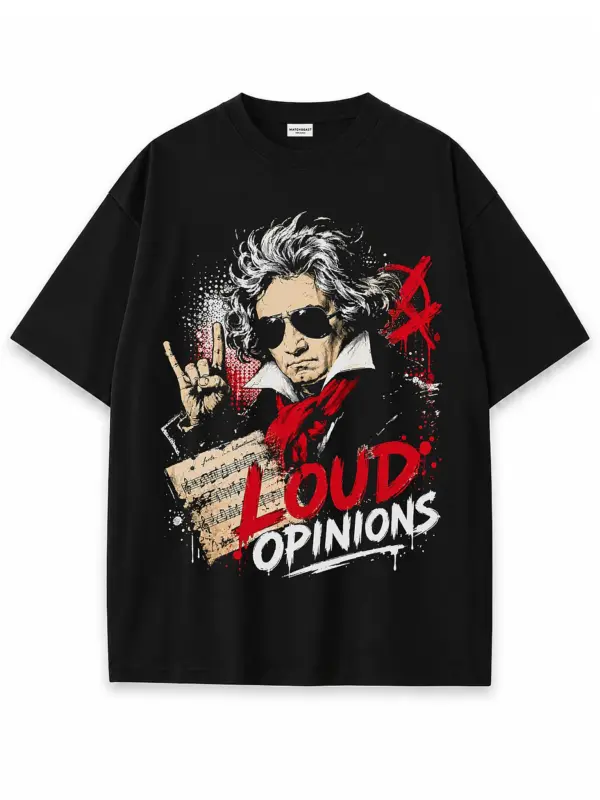 Loud opinions oversize tee 2 black.webp