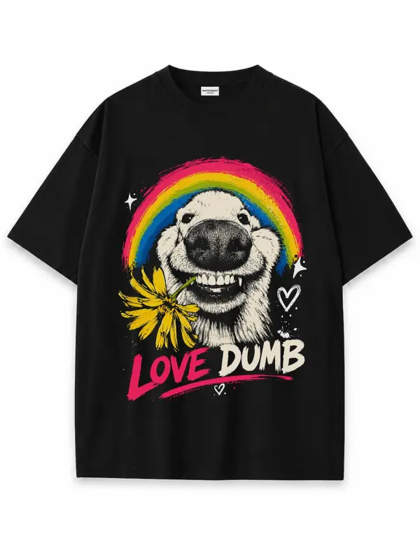 Love dumb oversize tee 2 black.webp