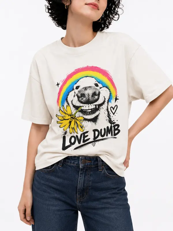 Love dumb oversize tee details 2.webp