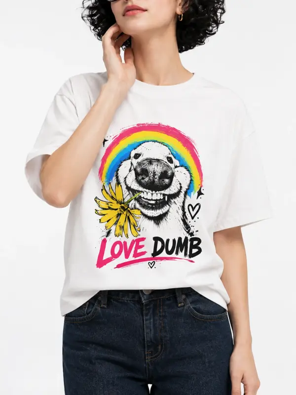 Love dumb oversize tee details 3.webp