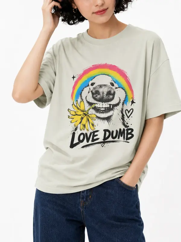 Love dumb oversize tee details 4.webp
