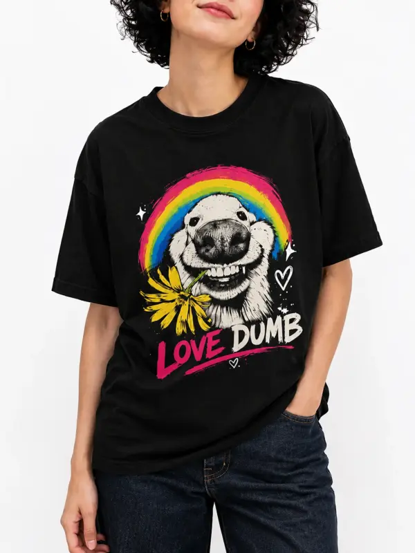 Love dumb oversize tee details 5.webp