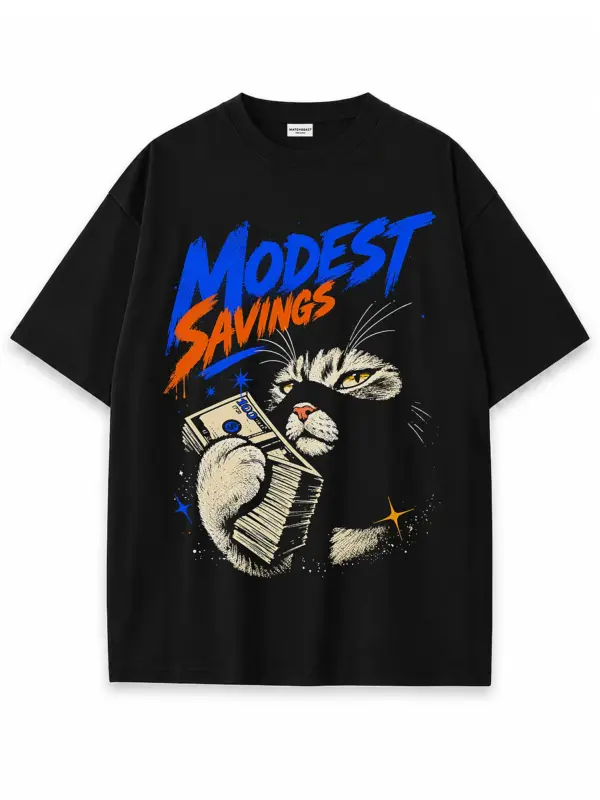 Modest savings oversize tee 2 black.webp