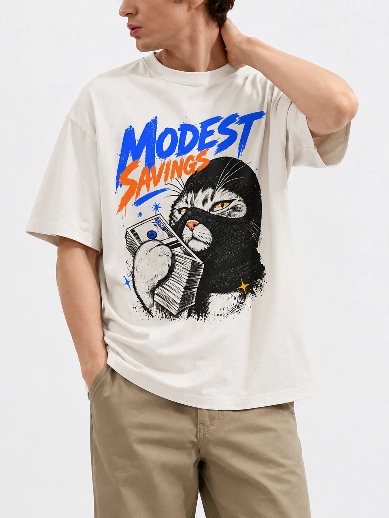 Modest savings oversize tee details 3.webp
