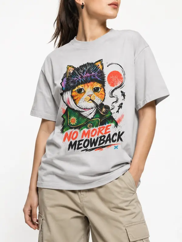 No more meowback oversize tee details 1.webp