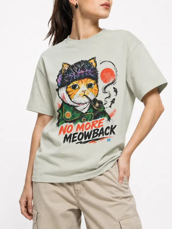 No more meowback oversize tee details 4.webp