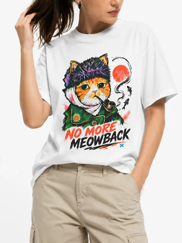 No more meowback oversize tee details 5.webp
