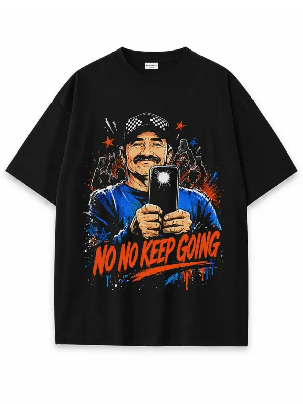 No no keep going oversize tee 2 black.webp