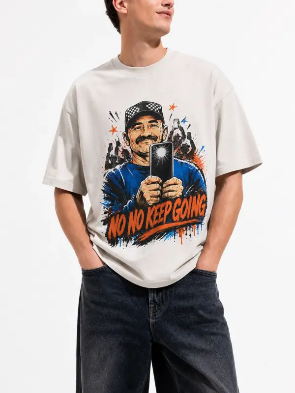 No no keep going oversize tee details 3.webp