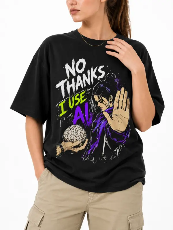 No thanks i use ai oversize tee details 2.webp