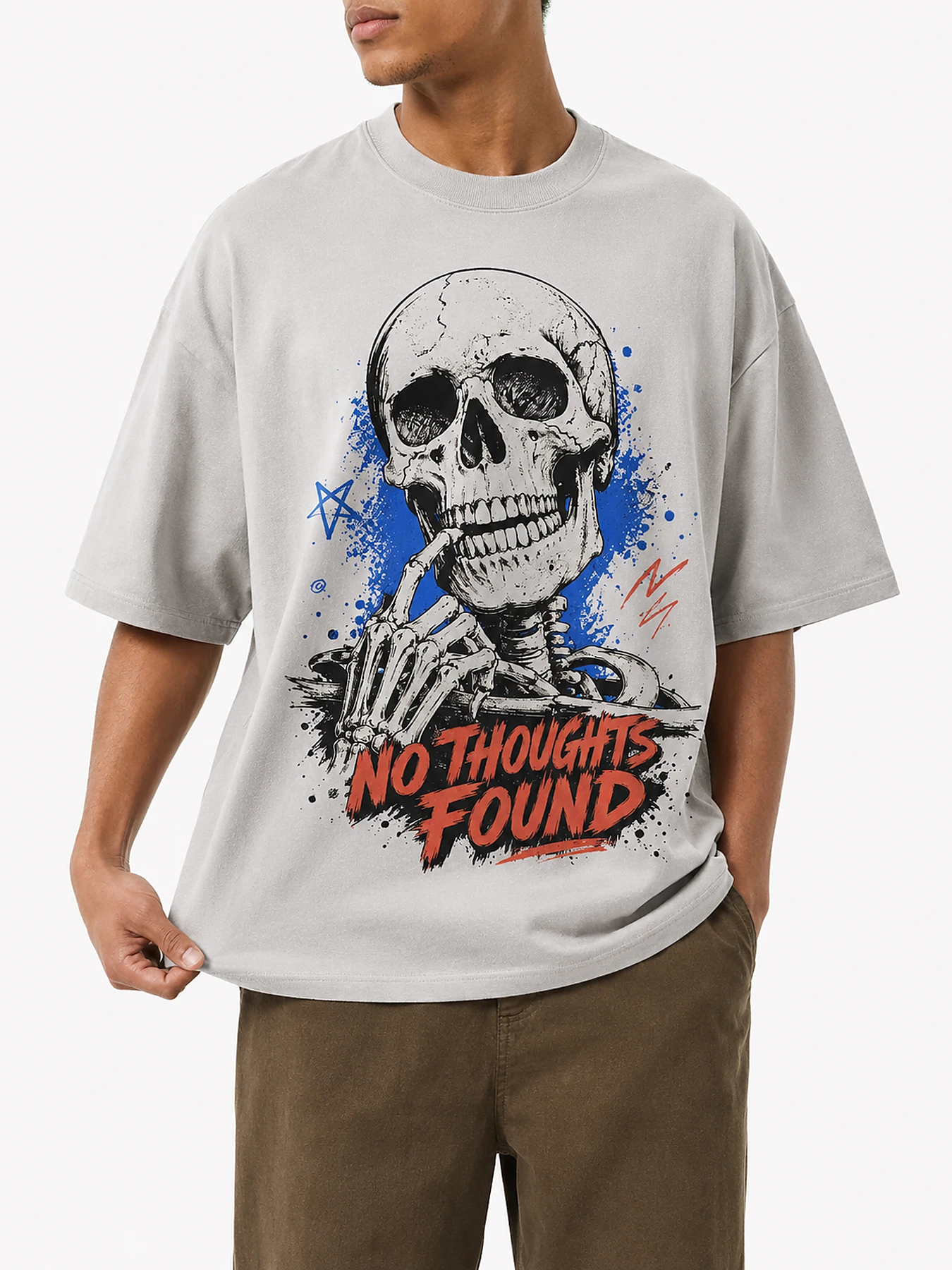 No thought found oversize tee details 1.webp