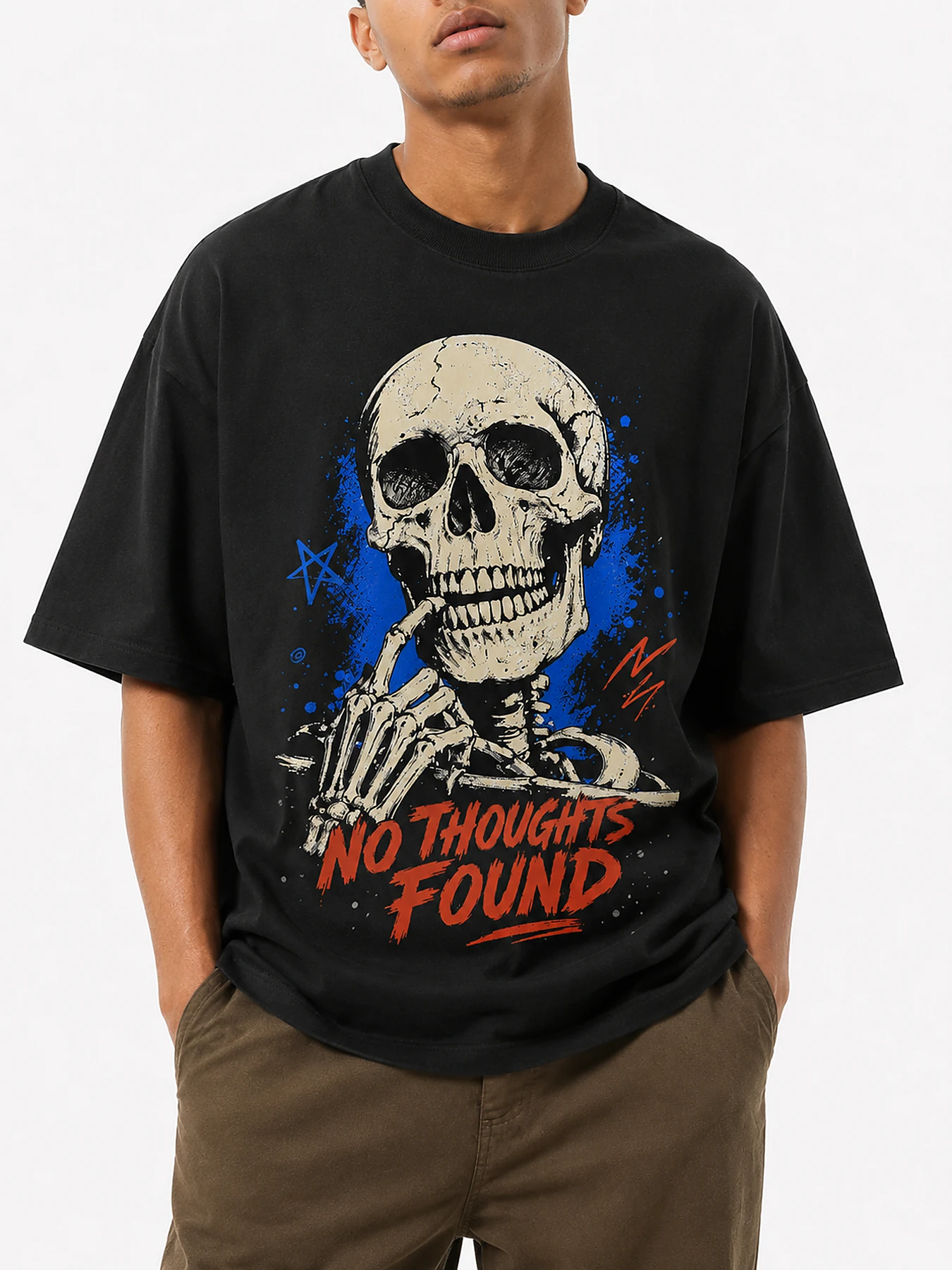 No thought found oversize tee details 2.webp