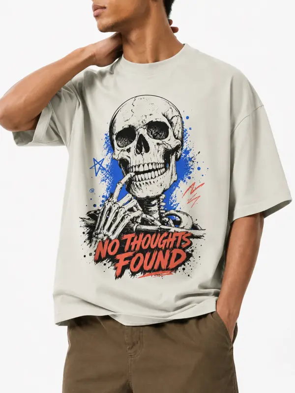 No thought found oversize tee details 4.webp