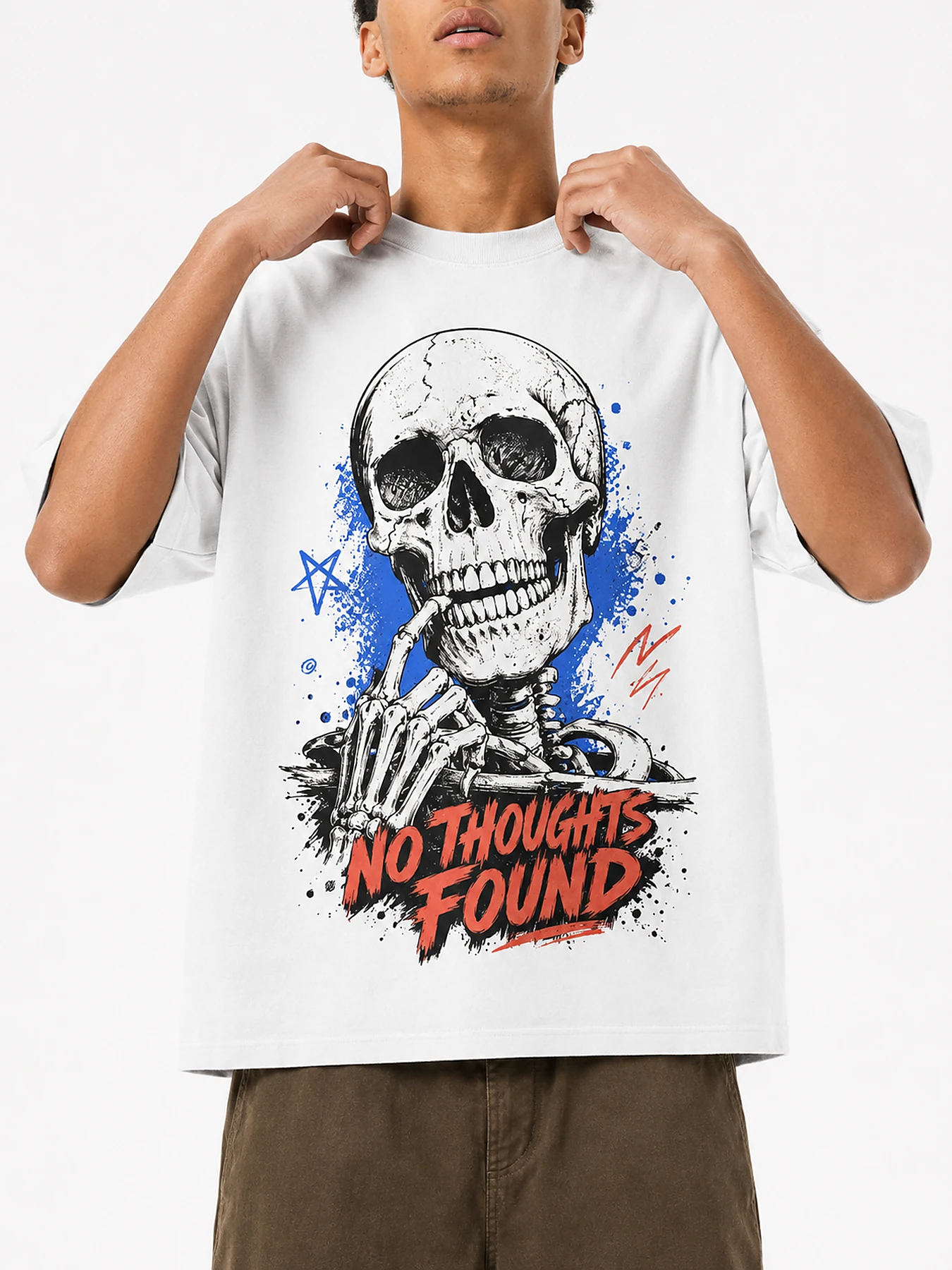 No thought found oversize tee details 5.webp