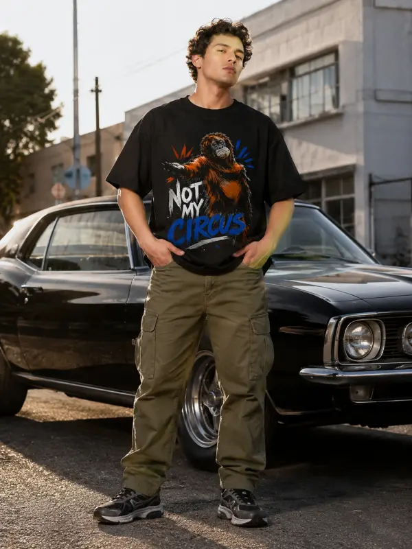 Not my circus oversize tee model 1.webp
