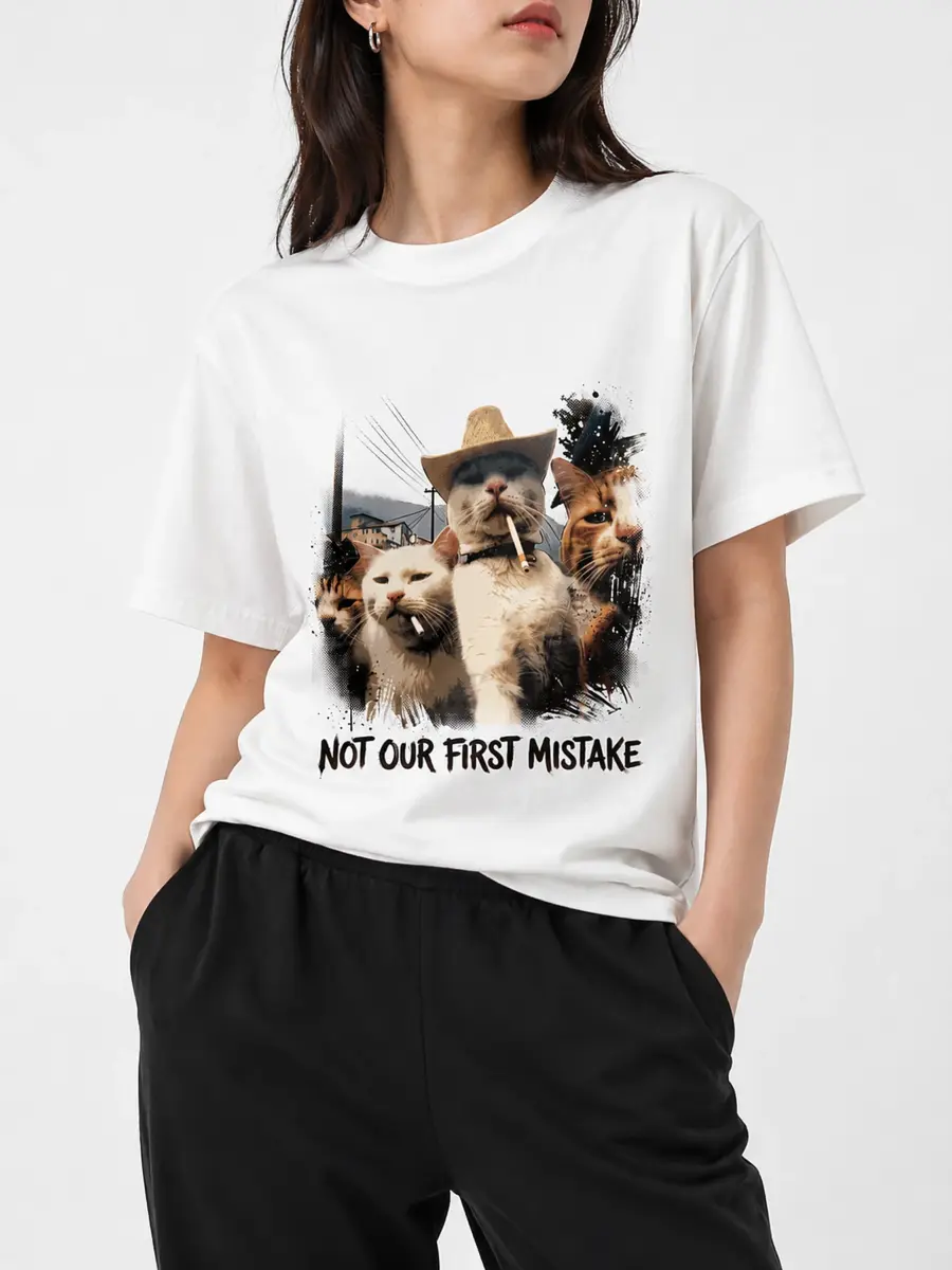Not our first mistake loose fit 260gsm cotton t shirt details 1.webp