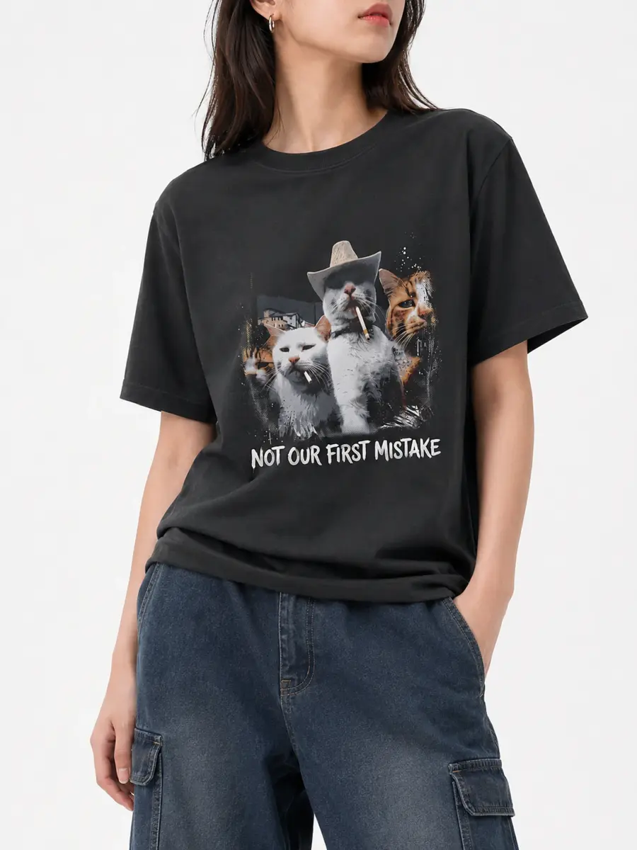Not our first mistake loose fit 260gsm cotton t shirt details 2.webp