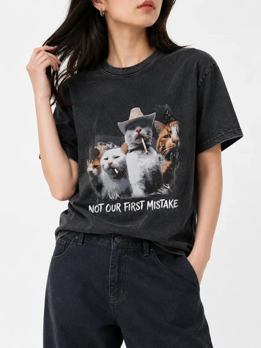 Not our first mistake loose fit 260gsm cotton t shirt details 3.webp