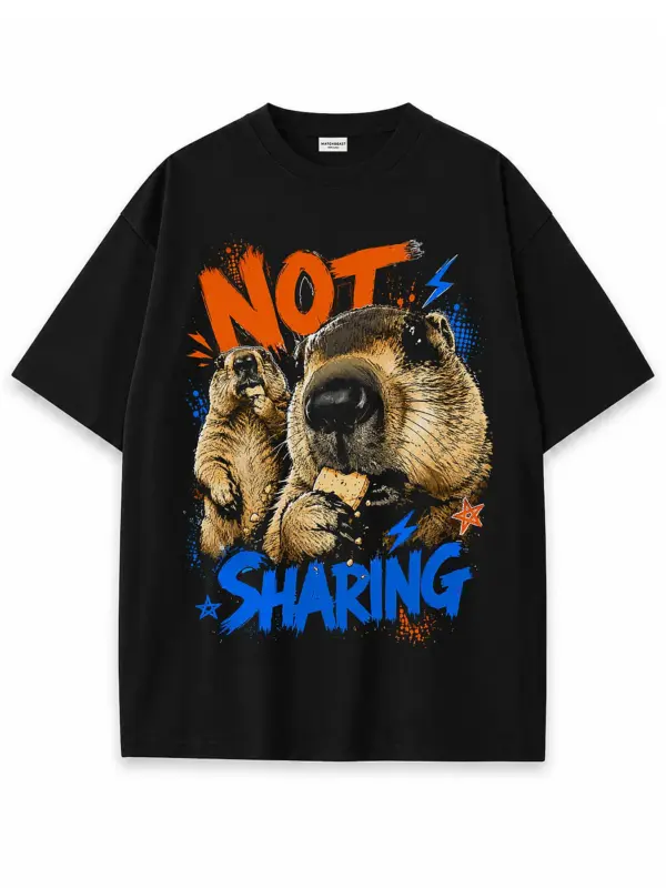 Not sharing oversize tee 2 black.webp