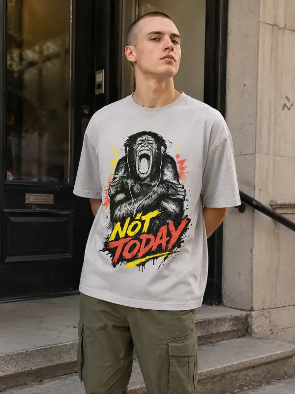 Not today oversize tee model 1.webp