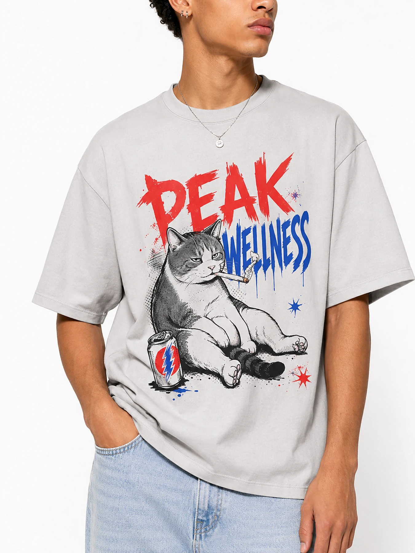 Peak wellness oversize tee details 1.webp