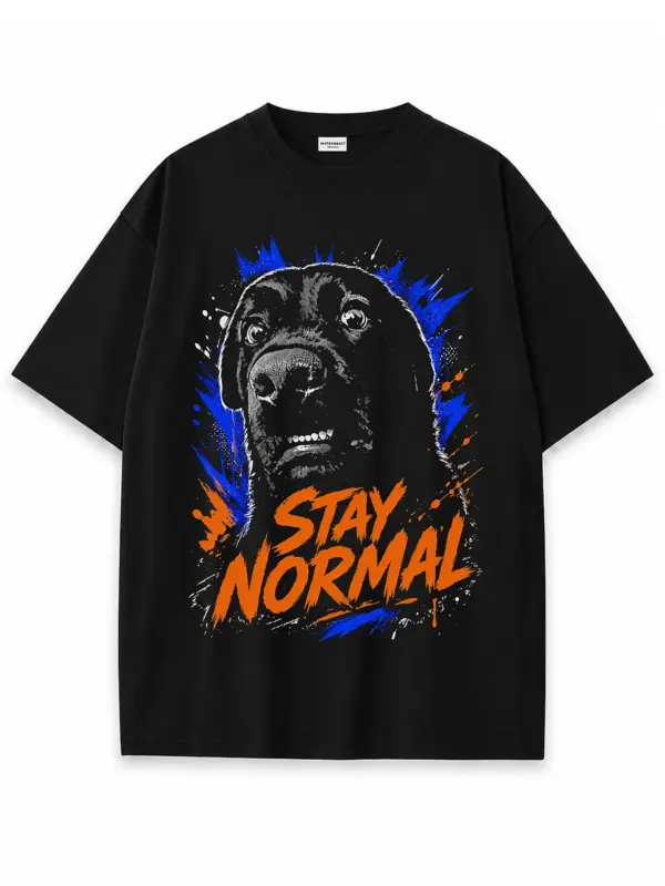 Stay normal oversize tee 2 black.webp